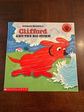 Scholastic Clifford The Red Dog Book The Big  Storm Norman Bridwell